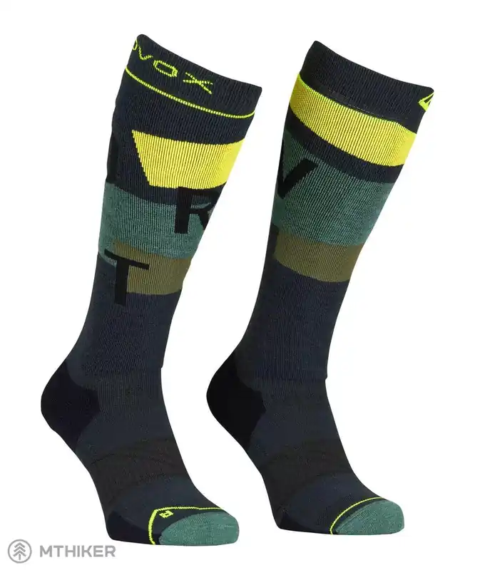 ORTOVOX Freeride Long Cozy podkolenky, black steel Finální Výprodej