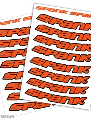 Ověřený SPANK SPANK sada nálepek na ráfky, oranžová