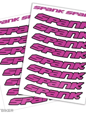 SPANK SPANK sada nálepek na ráfky, růžová Přímo Od Výrobce