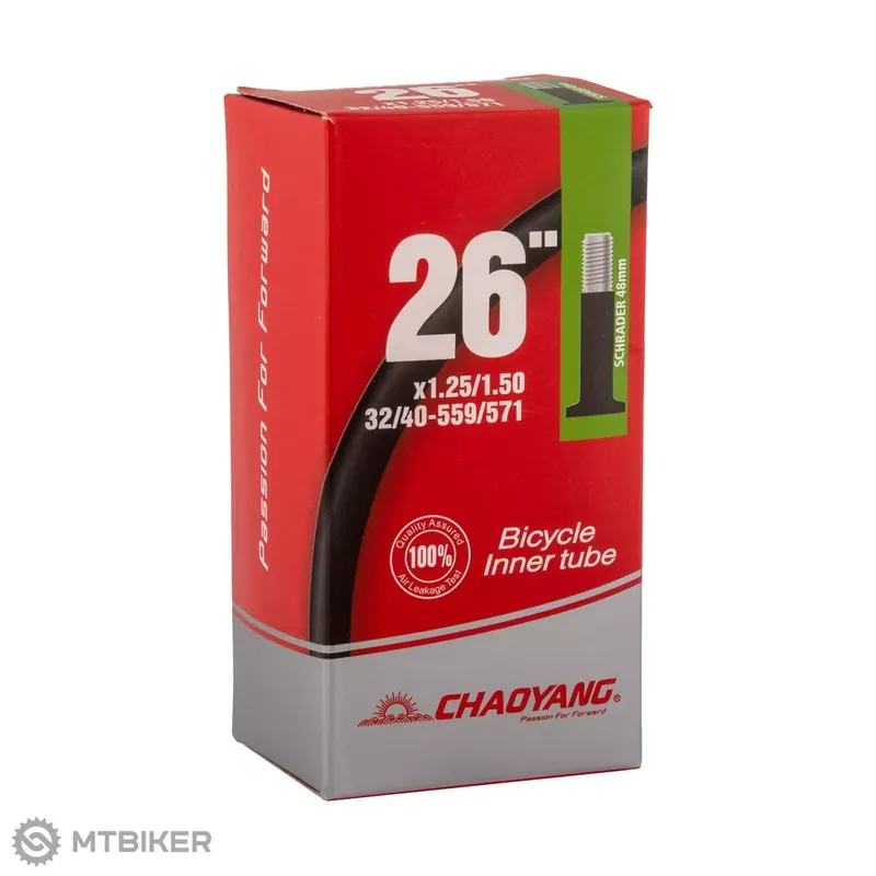 Speciální Cena Chaoyang 26 x 1.25 - 1.5" duše, autoventilek 48 mm