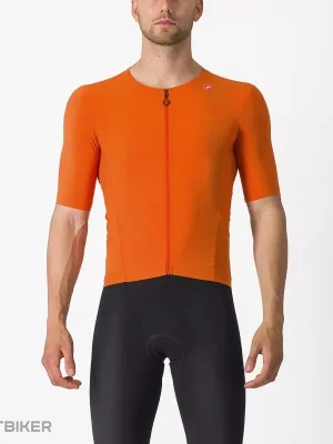 Top Prodej Castelli PREMIO BLACK dres, oranžová rez