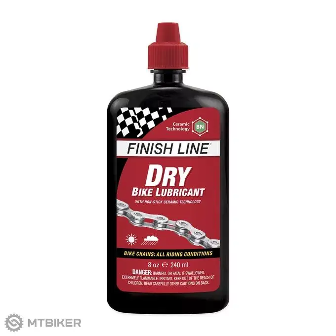 Speciální Cena Finish Line Dry Lube mazací olej na řetěz, 240 ml