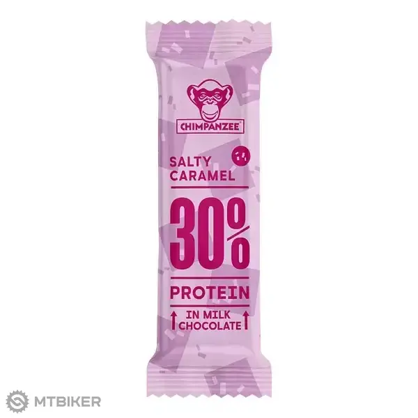 Ověřený Chimpanzee PROTEIN BAR 30% proteinová tyčinka, 50 g, salty caramel