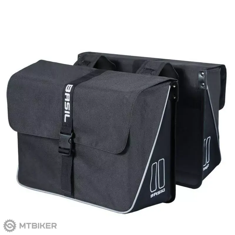 Basil FORTE DOUBLE BAG tašky na nosič, 35 l, černá Must-Have