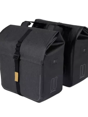 Basil URBAN DRY DOUBLE BAG tašky na nosič, 50 l, šedá Ihned K Objednání