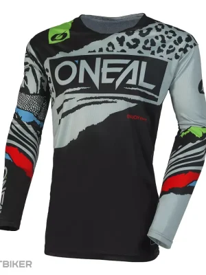 O‘NEAL MAYHEM WILD dětský dres, černá/šedá Sezónní Sleva
