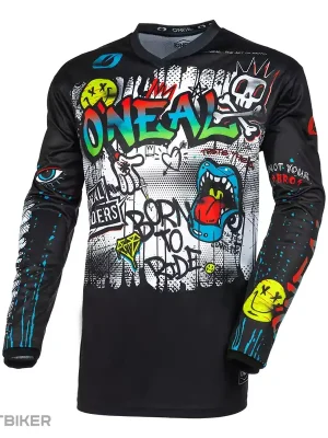 O‘NEAL ELEMENT RANCID dres, černá/bílá Nová Kolekce