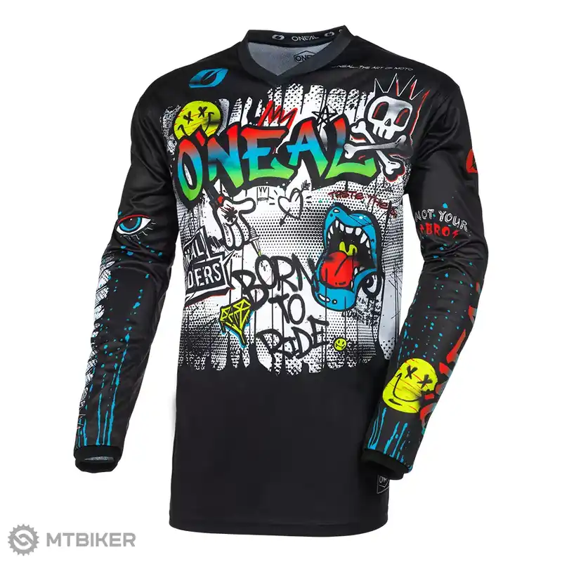 O‘NEAL ELEMENT RANCID dres, černá/bílá Nová Kolekce