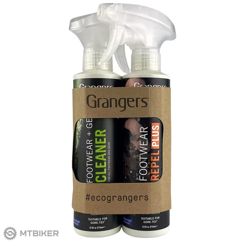 Levný Grangers Footwear Repel Plus + Footwear Gear Cleaner sada pro ošetření obuvi