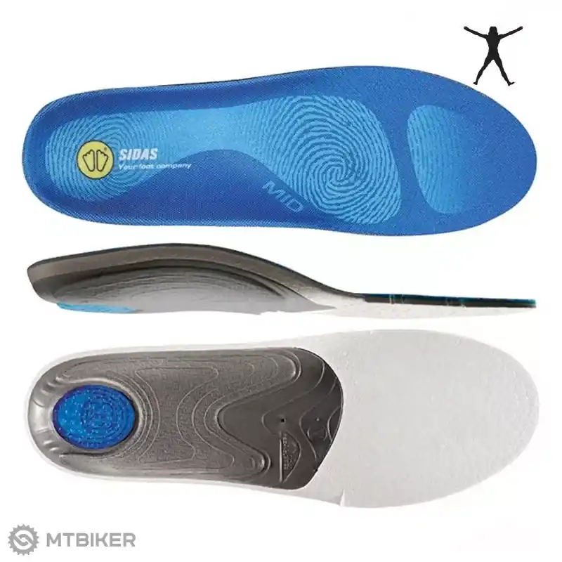 Novinka Sidas 3Feet Comfort CZ Mid vložky, modrá