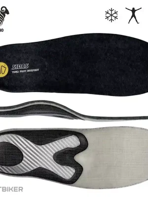 Tovární Cena Sidas Comfort+ Merino vložky, černá