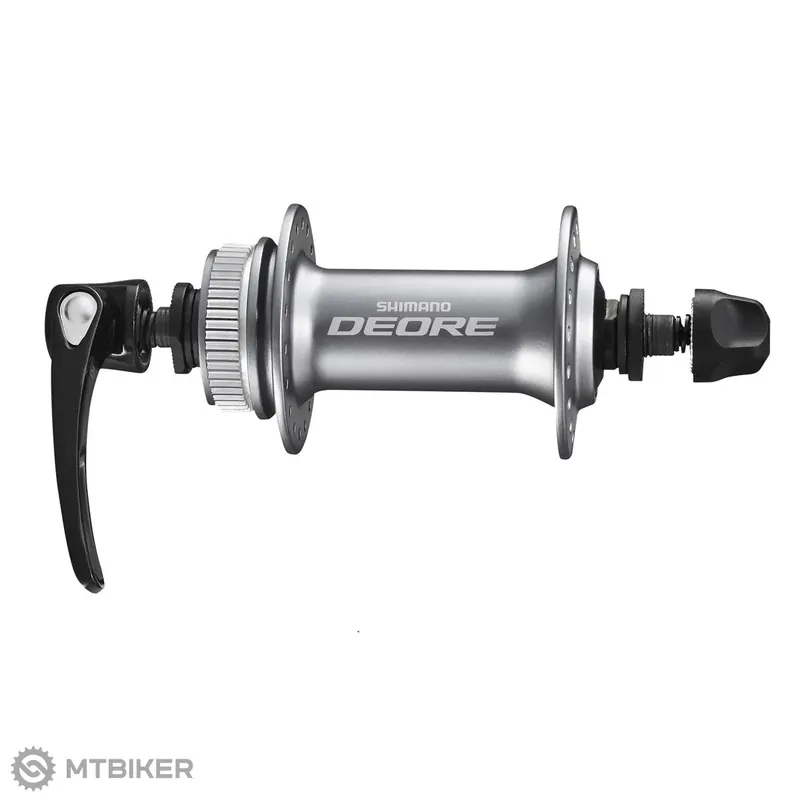 Nejlepší Volba Shimano Deore HB-M595 přední náboj, 32 děr, QR, CL, stříbrná