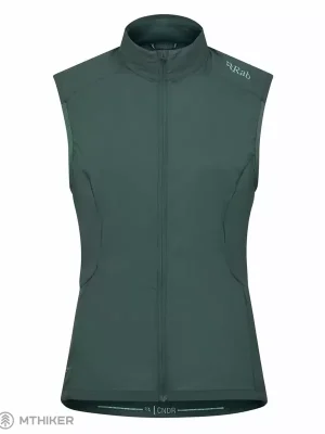 Oblíbený Rab Cinder Windveil Vest dámská vesta, green slate