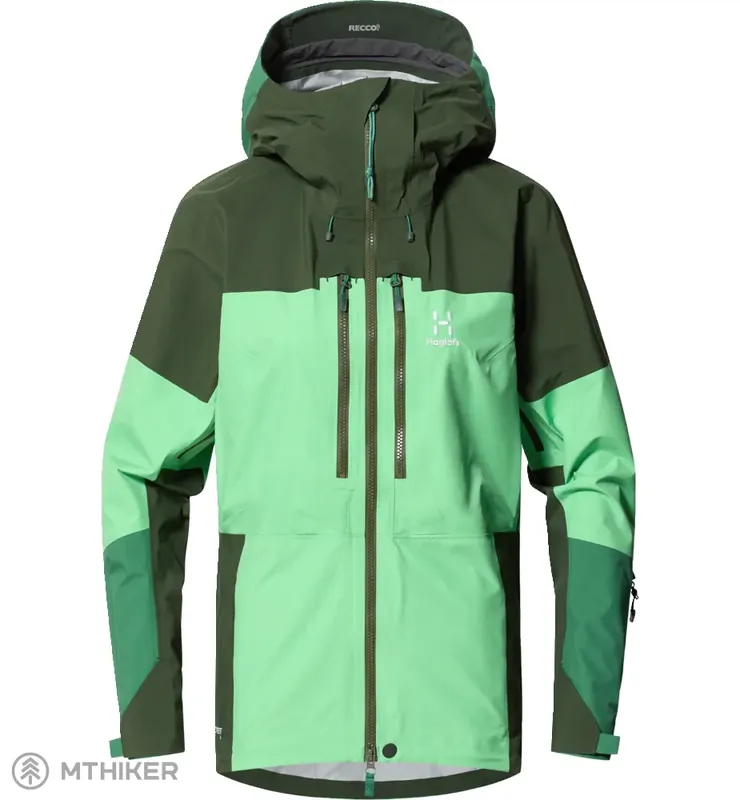 Oblíbený Haglöfs Bunda Spitz GTX PRO dámská bunda, mint stone/seaweed green