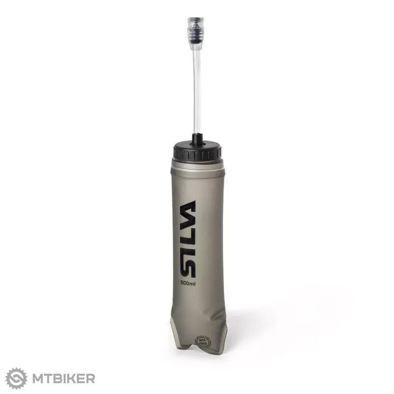 Silva Soft flask Straw láhev, 500 ml, šedá Vrácení Zdarma