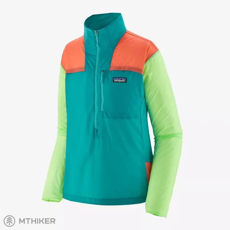 Značkový Patagonia Houdini Stash 1/2 Zip dámská bunda, subtidal blue