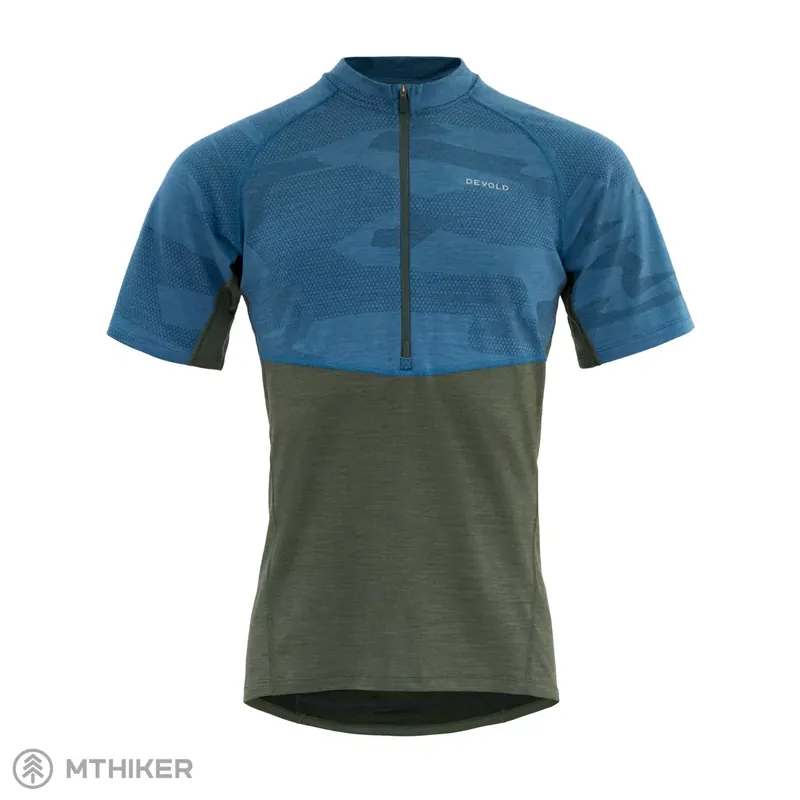 Nakupujte Hned Devold Standal Merino Tee Zip Neck dres, forest