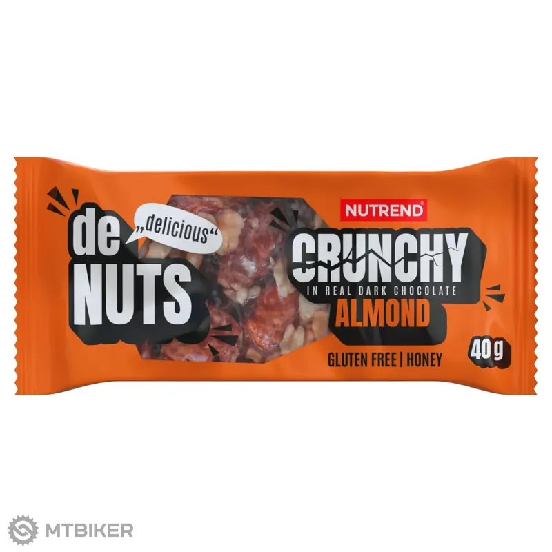 NUTREND DENUTS CRUNCHY tyčinka, 40 g, mandle Aktuální