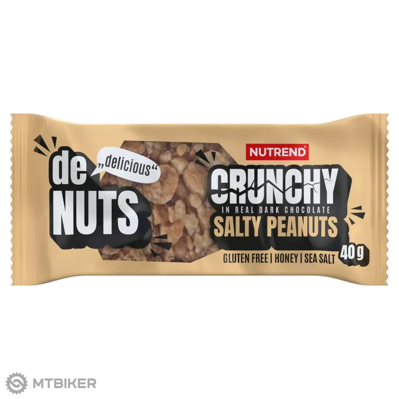 NUTREND DENUTS CRUNCHY tyčinka, 40 g, slané arašídy Bezpečná Platba