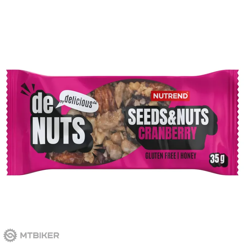 Levný NUTREND DENUTS SEEDS + NUTS tyčinka, 35 g, cranberry