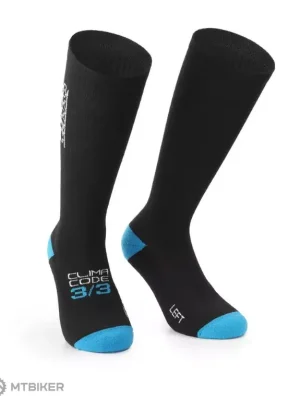 ASSOS Ultraz Winter FUGU ponožky, black series Značkový