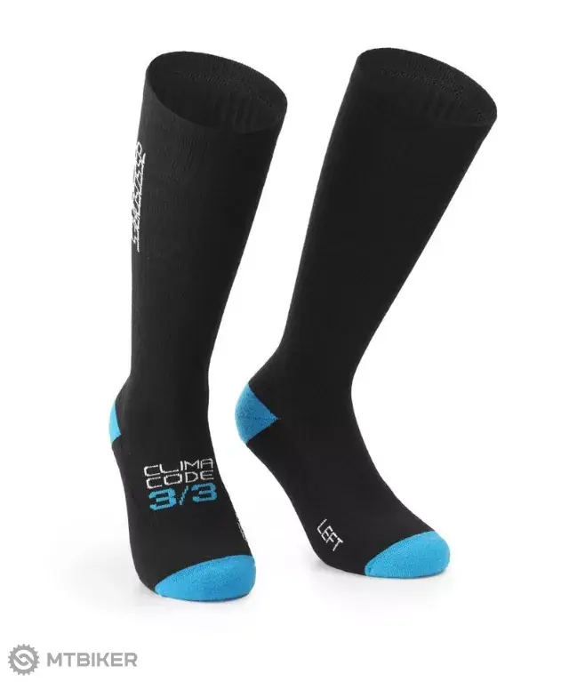 ASSOS Ultraz Winter FUGU ponožky, black series Značkový
