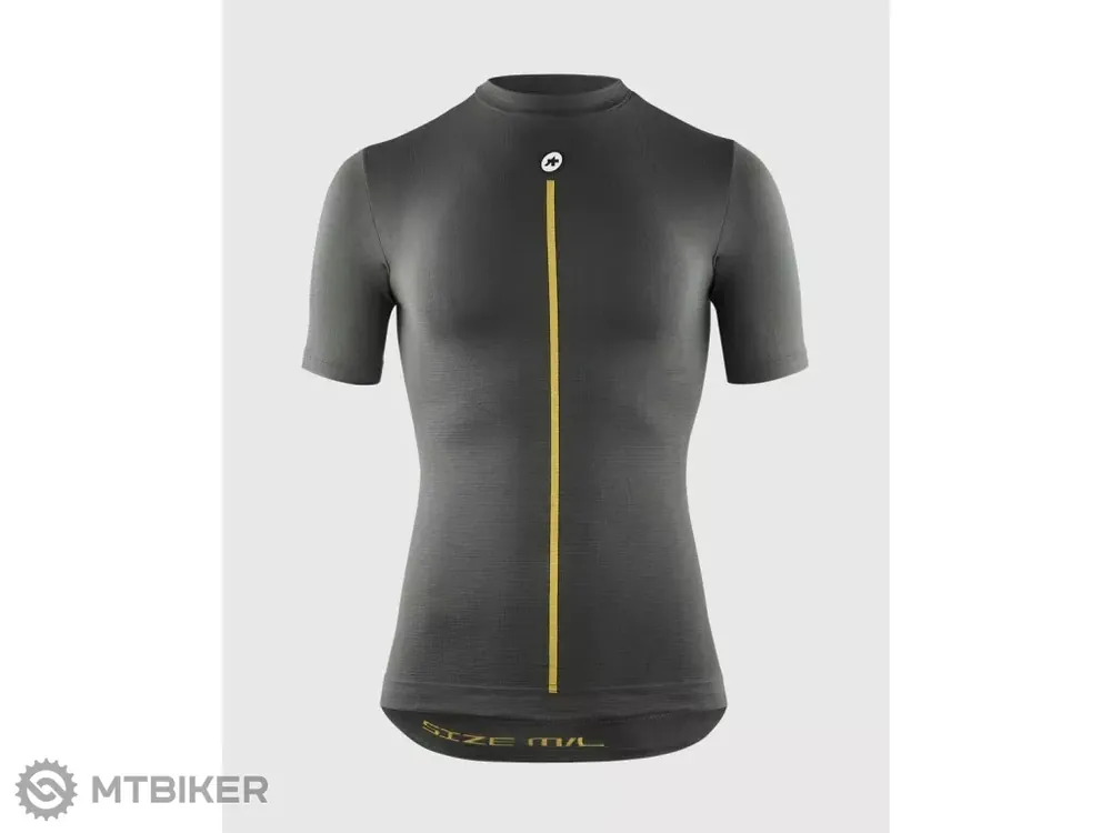 Akční Nabídka ASSOS Spring Fall SS triko Skin Layer P1, anthracite grey