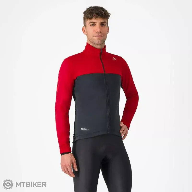 Castelli ESTREMO bunda, rubínová/černá Cenově Výhodný