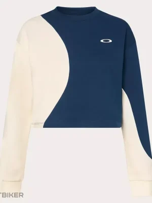 Akce Oakley Pursuit Cruise Crop Sweatshirt dámská mikina, team navy/arctic white
