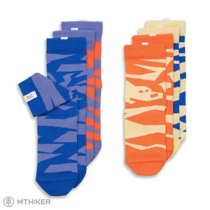 On Running Kids 4-Pack dětské ponožky, blueberry/flame Finální Výprodej