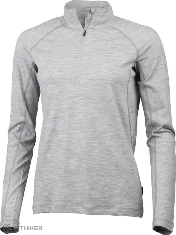 Aktuální Lundhags Gimmer Merino Lt 1/2 Zip dámské tričko, light grey