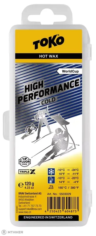 TOKO TripleX High Performance vosk, 120 g, modrá Odeslání Ihned