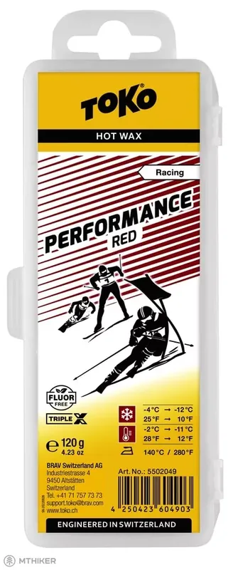 TOKO TripleX Performance vosk, 120 g, červená Akční Cena