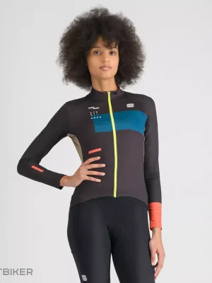 Sportful BREAKOUT SUPERGIARA THERMAL dámský dres, black teal blue pompelmo Sleva