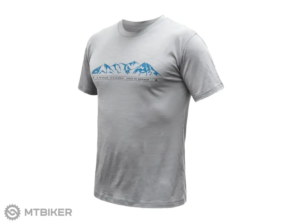 Must-Have Sensor Merino Active Mountains tričko, šedá