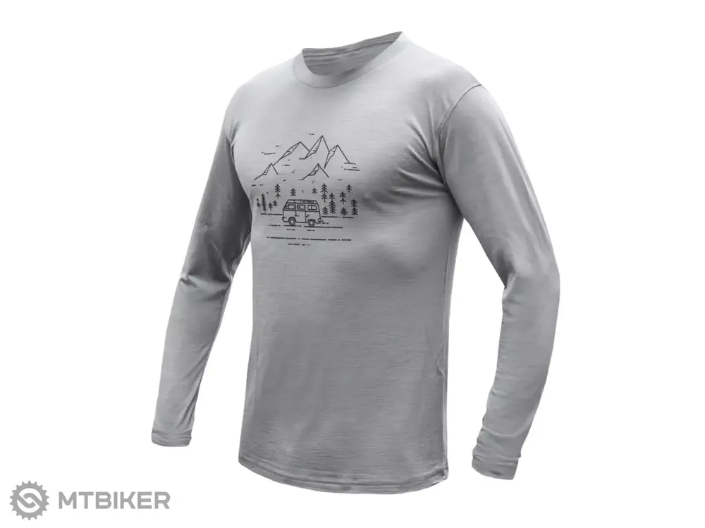 Sensor MERINO ACTIVE VAN LIFE pánské triko, šedá Sleva