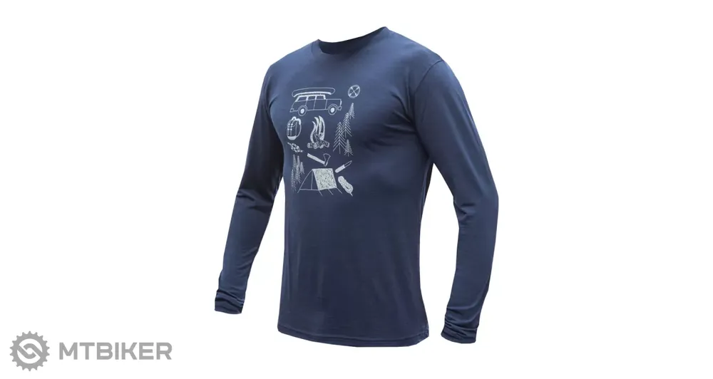 Vysoce Kvalitní Sensor MERINO ACTIVE OUTSIDE triko, deep blue