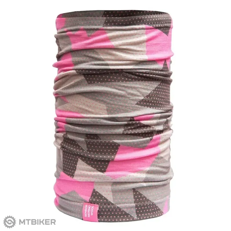 Sensor Tube Merino Impress šátek, růžová/camo Značkový