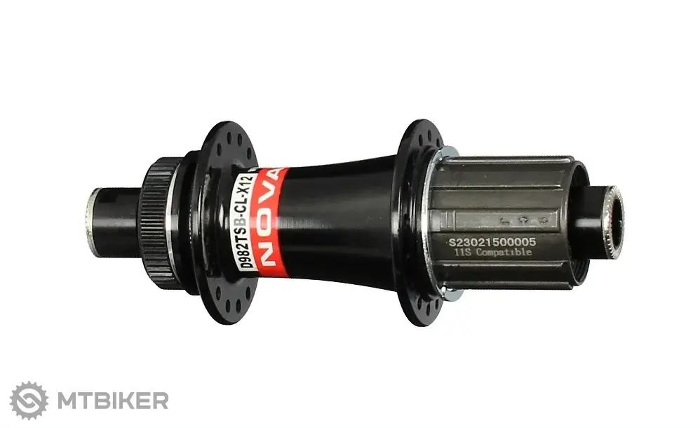 Super Cena Novatec D982TSB-CL-X12-11S zadní náboj, 32 děr, 12x142 mm, Center Lock, ořech Shimano HG, OEM