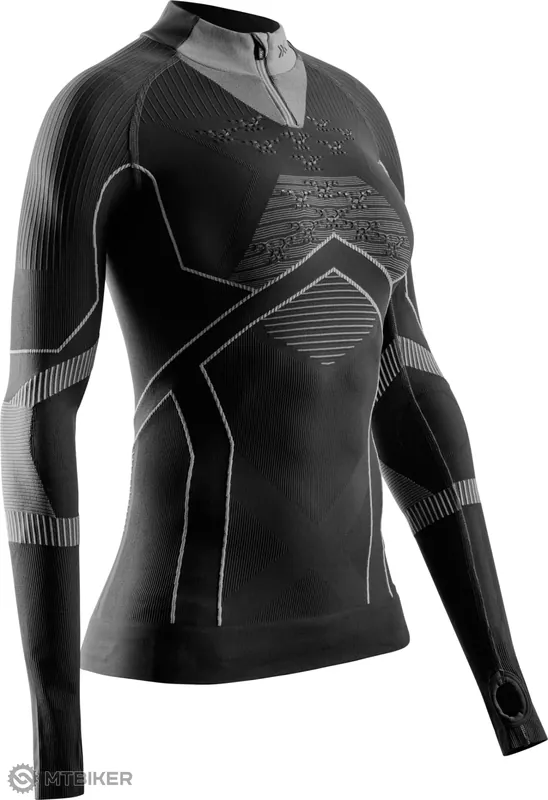 X-BIONIC ENERGY ACCUMULATOR LIGHT 1/2 ZIP dámské triko, černá Cenově Výhodný