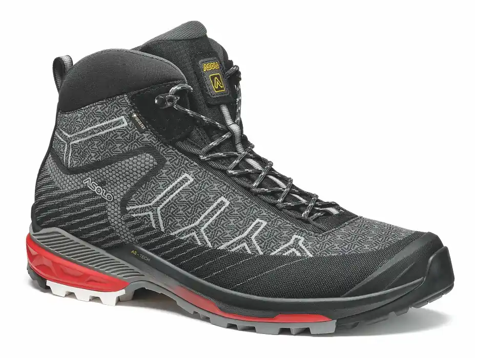 Asolo pánské boty Falcon EVO Jaquard GV MM - black/red Akční Cena