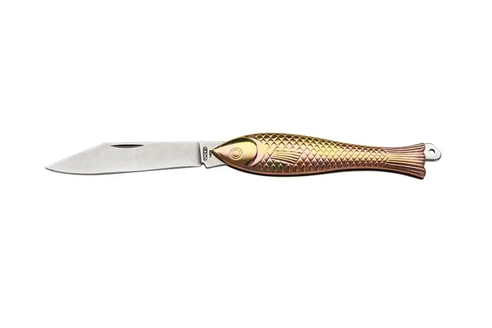 Odeslání Ihned Mikov nůž kapesní zavírací nůž RYBIČKA ZLATÁ 130-NZn-1/ZL STONEWASH