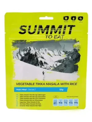 Nová Kolekce Summit to eat Vegetariánská Tikka Masala s rýží 121g nakup jídlo min. za 2000Kč, použij kod "jidlo10" a získej slevu 10%