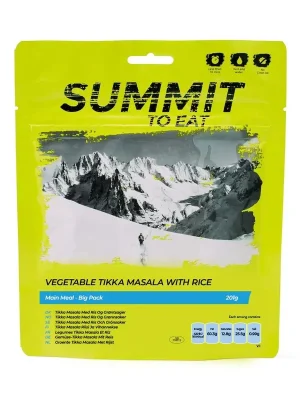 Levný Summit to eat Vegetariánská Tikka Masala s rýží 201g nakup jídlo min. za 2000Kč, použij kod "jidlo10" a získej slevu 10%