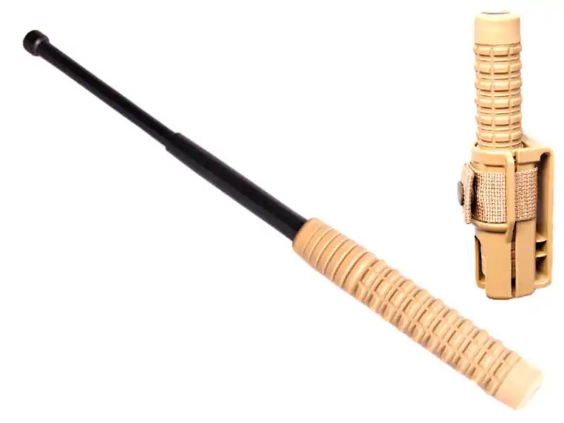 Nová Kolekce Tel. obušek ESP 16 "40cm, kalený, černý, písková rukojeť