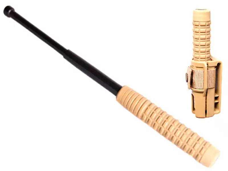 Časově Omezené Tel. obušek ESP 21 "53cm, kalený, černý, písková rukojeť