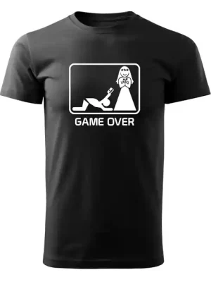 DRAGOWA krátké tričko game over, černá 160g/m2 Objednat Nyní