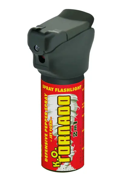 Pepřový sprej se světlem, kaser, tornado 50ml Víkendová Akce