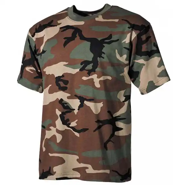 MFH dětské tričko vzor woodland, 160g/m2 Hit Sezóny