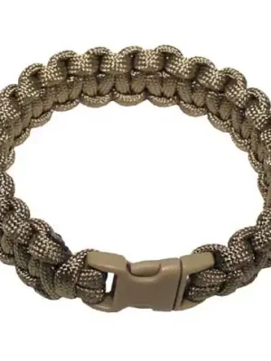 Dokud Zásoby Vydrží MFH náramek paracord coyote tan zapínání na klip, šířka 1,9 cm